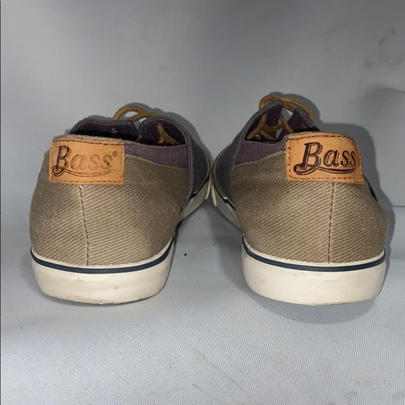 Bass Canvas Sneakers 3156W Olive Blue Purple Sz 9 - Picture 6 of 10